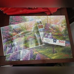 3/$10 🌟 Rose Art Secret Garden Cottage 500 Piece Jigsaw Puzzle